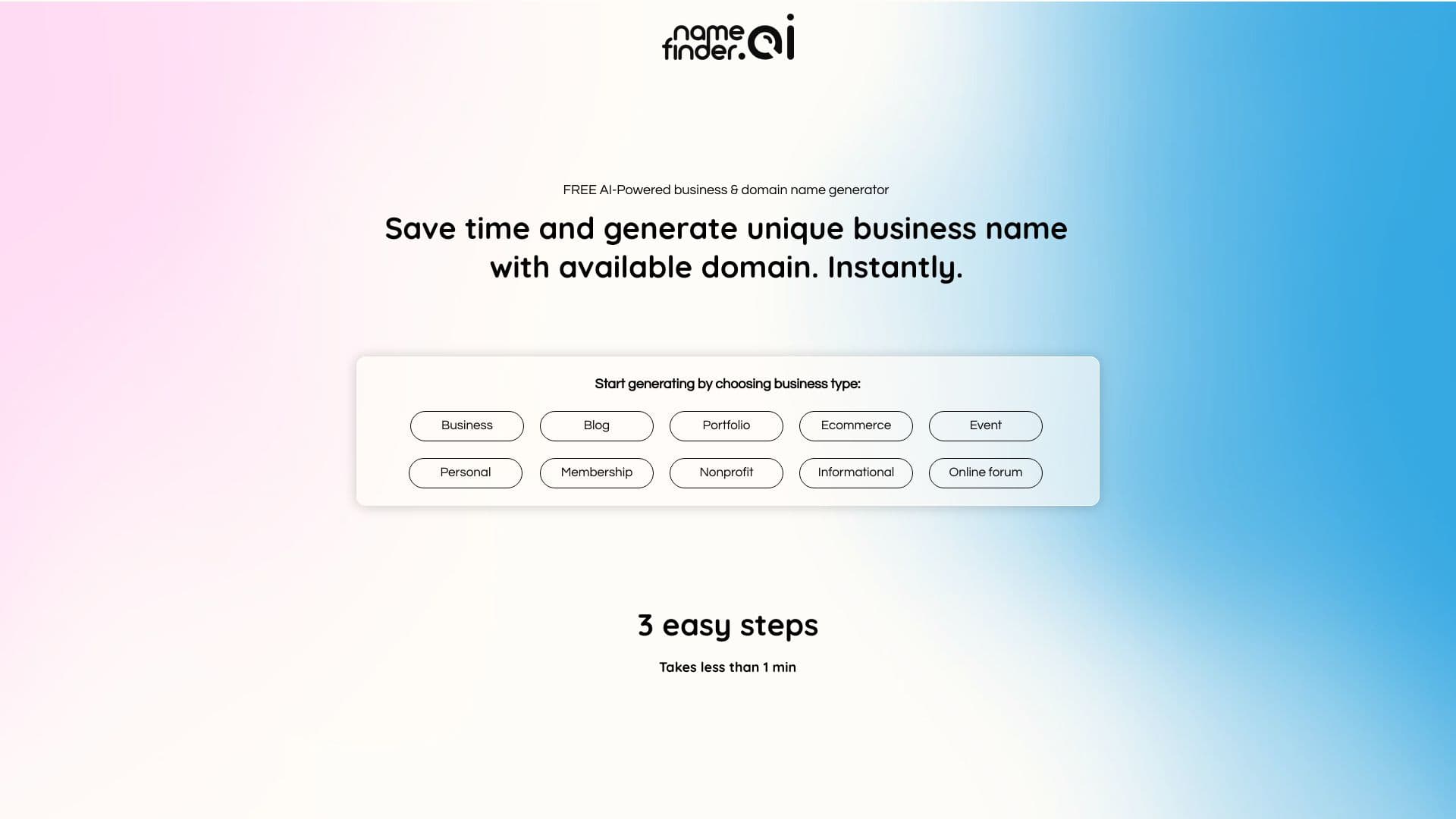 Namefinder.ai thumbnail