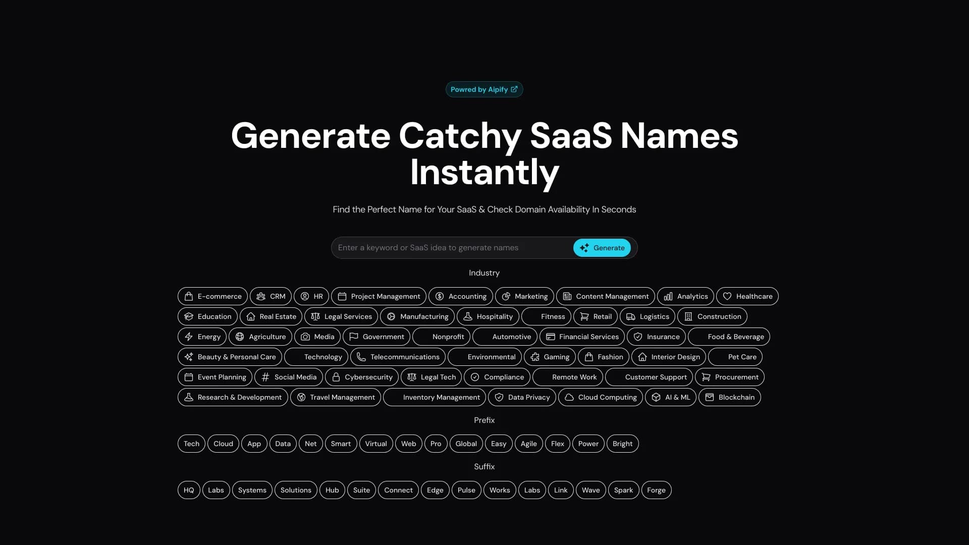 SaaS Name Generator thumbnail