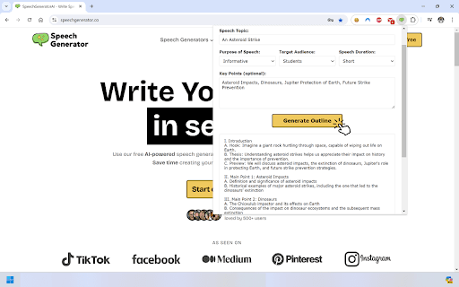 Speech Outline Generator thumbnail