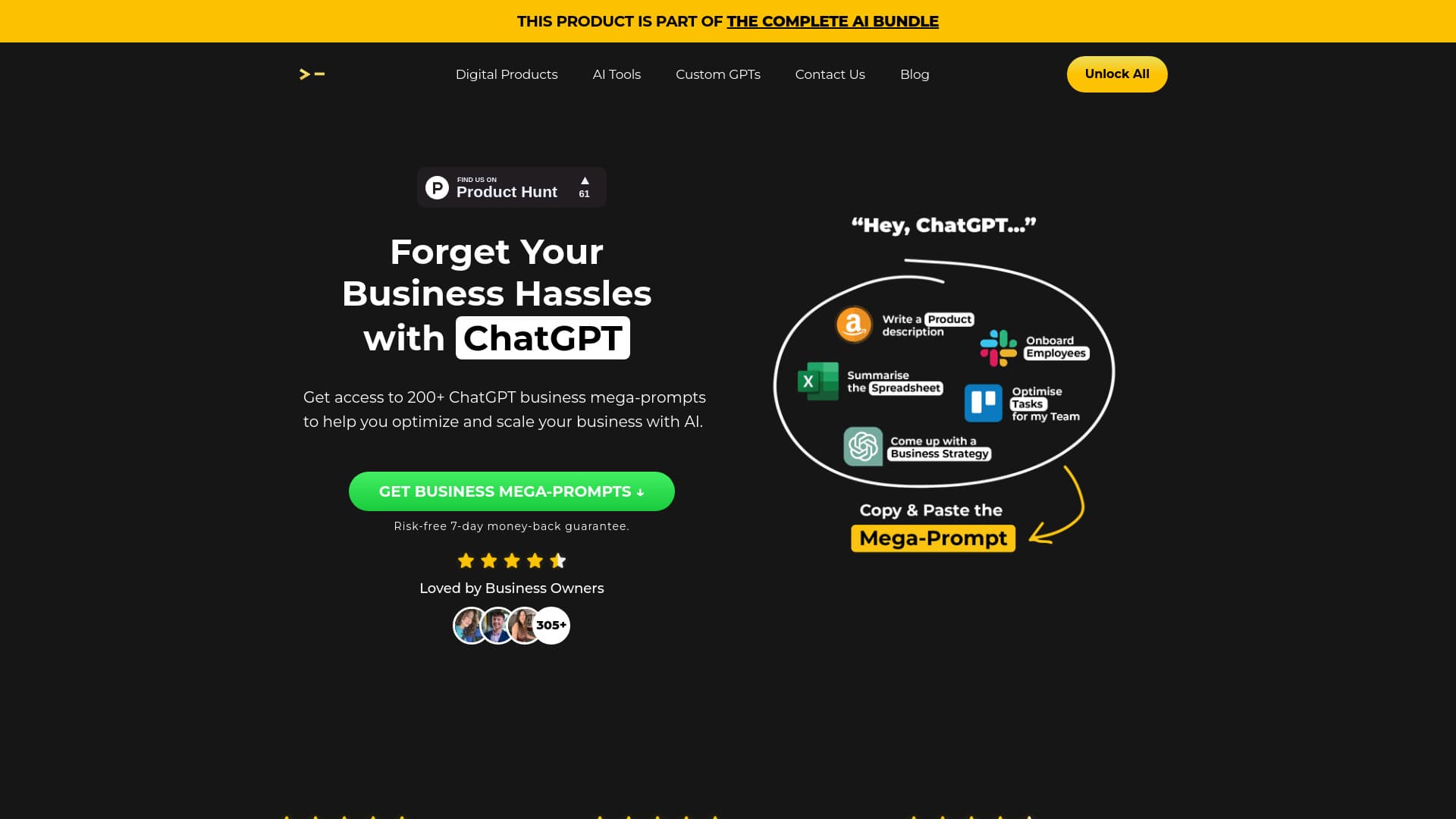 200+ ChatGPT Mega-Prompts for Business thumbnail