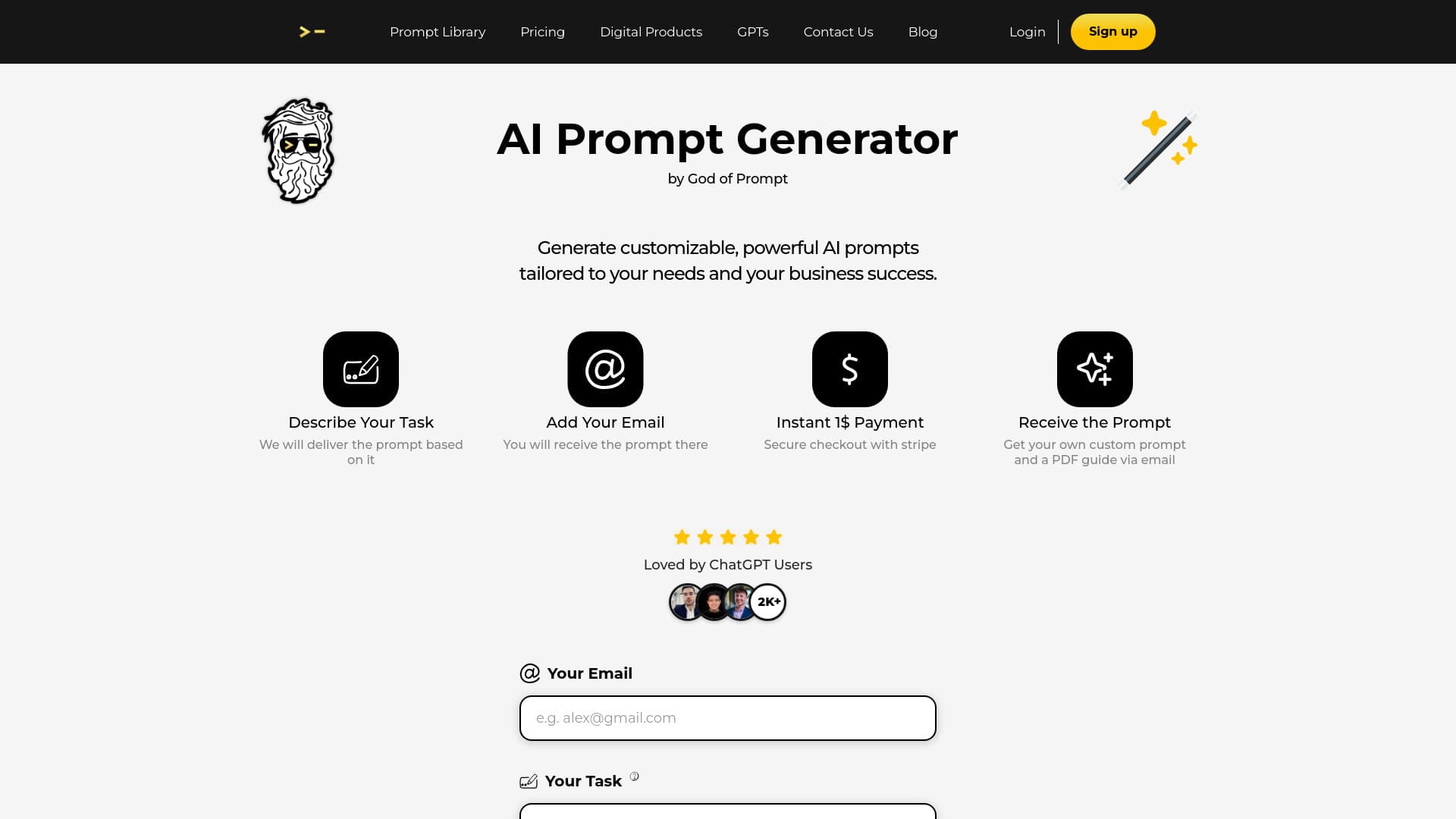 AI Prompt Generator by God of Prompt thumbnail