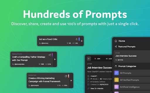 PromptForge for ChatGPT, Gemini, Claude.ai + thumbnail