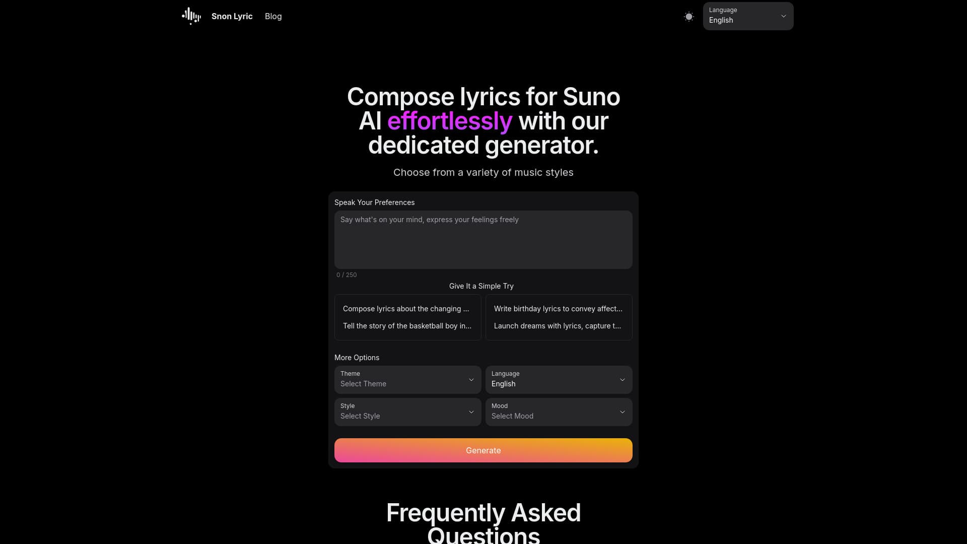 Snon Lyric thumbnail