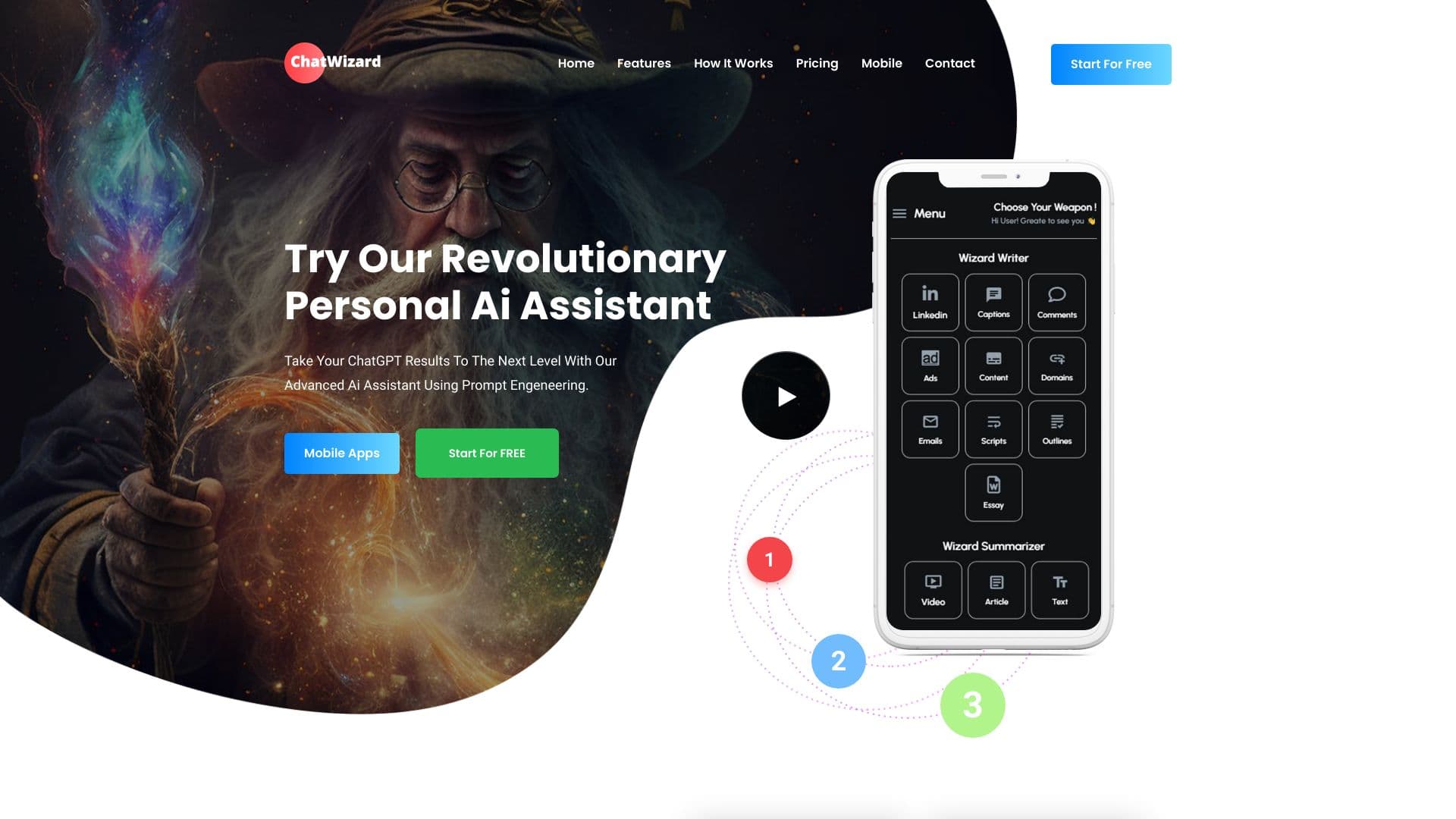ChatWizard: 1-Click ChatGPT Prompts thumbnail