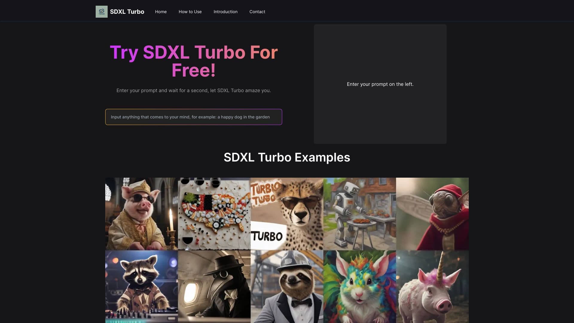 SDXL Turbo Playground thumbnail