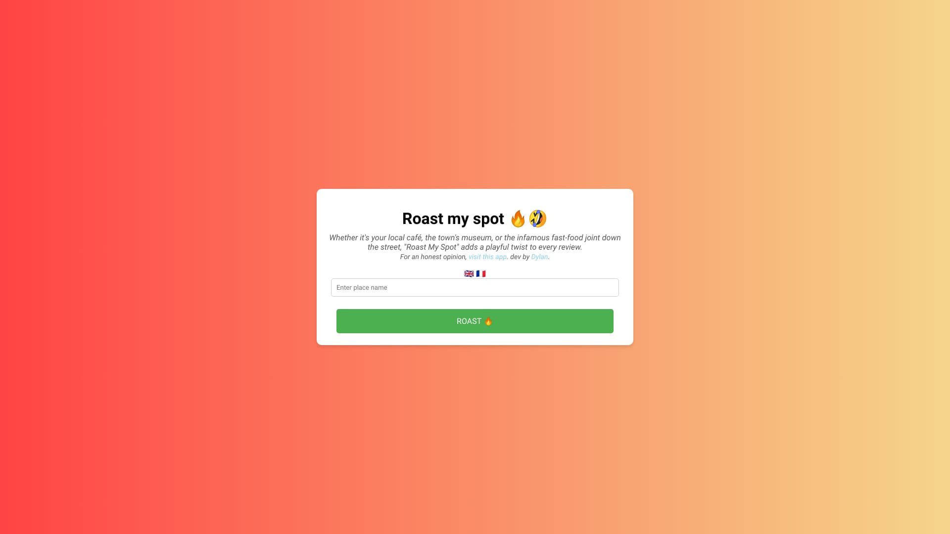 Roast My Spot thumbnail