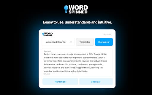 Word Spinner - The Best AI Humanizer, Rewriter & Copywriter thumbnail