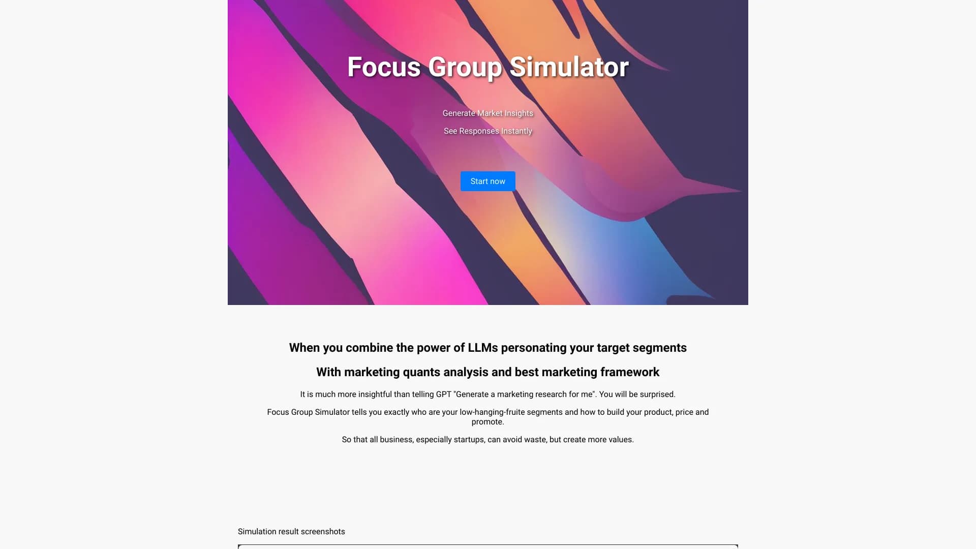 Focus Group Simulator thumbnail