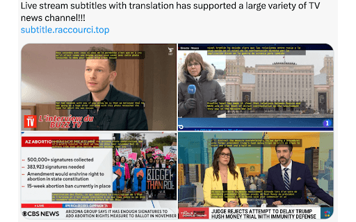 Live subtitle with translation (Free usage weekly) thumbnail