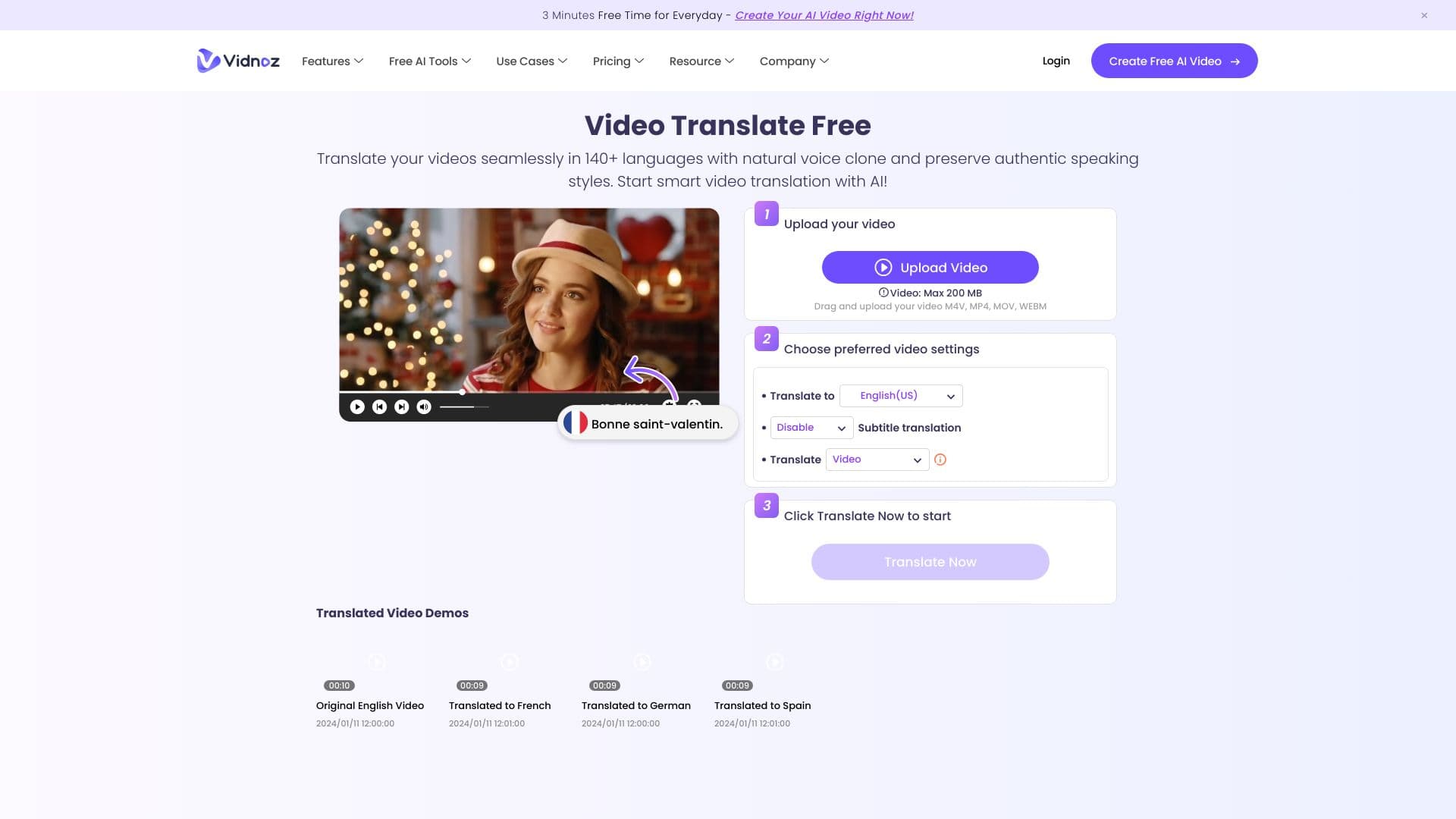 Vidnoz AI Video Translator thumbnail