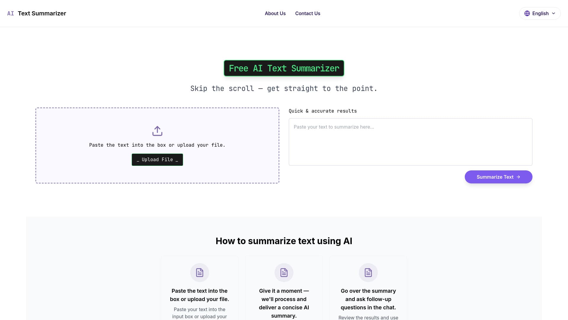 AI Text Summarizer- thumbnail