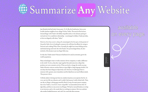 Summate - Summarize Any Website thumbnail