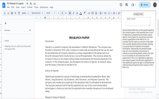 Chatgpt - Google Doc Analyser thumbnail