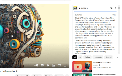 Youtube Transcript AI Summary thumbnail