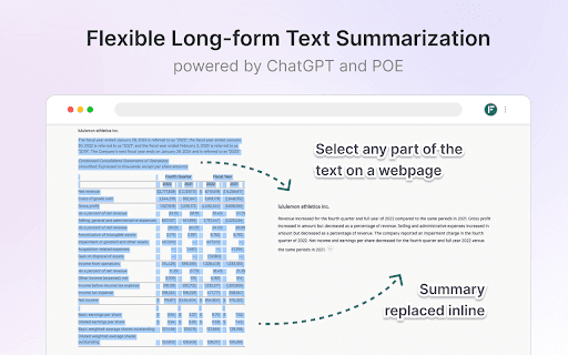 FoldSum | ChatGPT Text Summarization Tool thumbnail