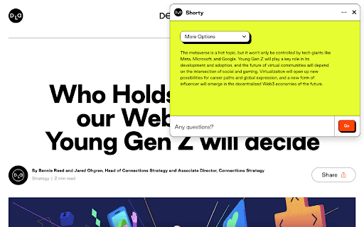 Shorty: Short on time. Long on knowledge. thumbnail