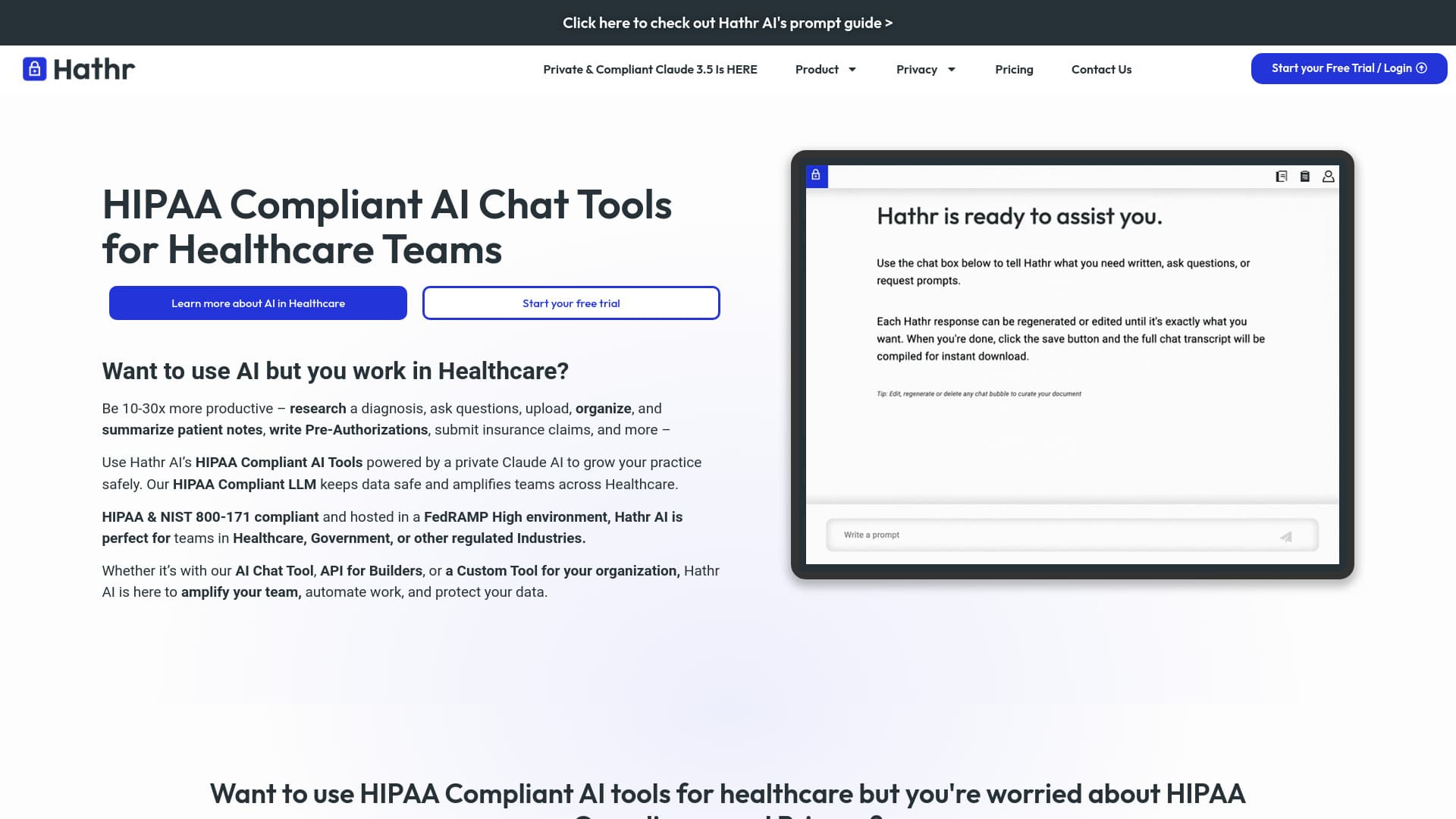 Hathr AI: HIPAA Compliant AI Chat Tool thumbnail
