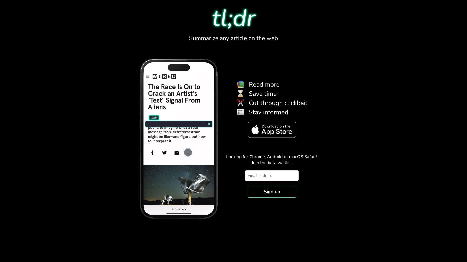 tl;dr AI Summarizer thumbnail