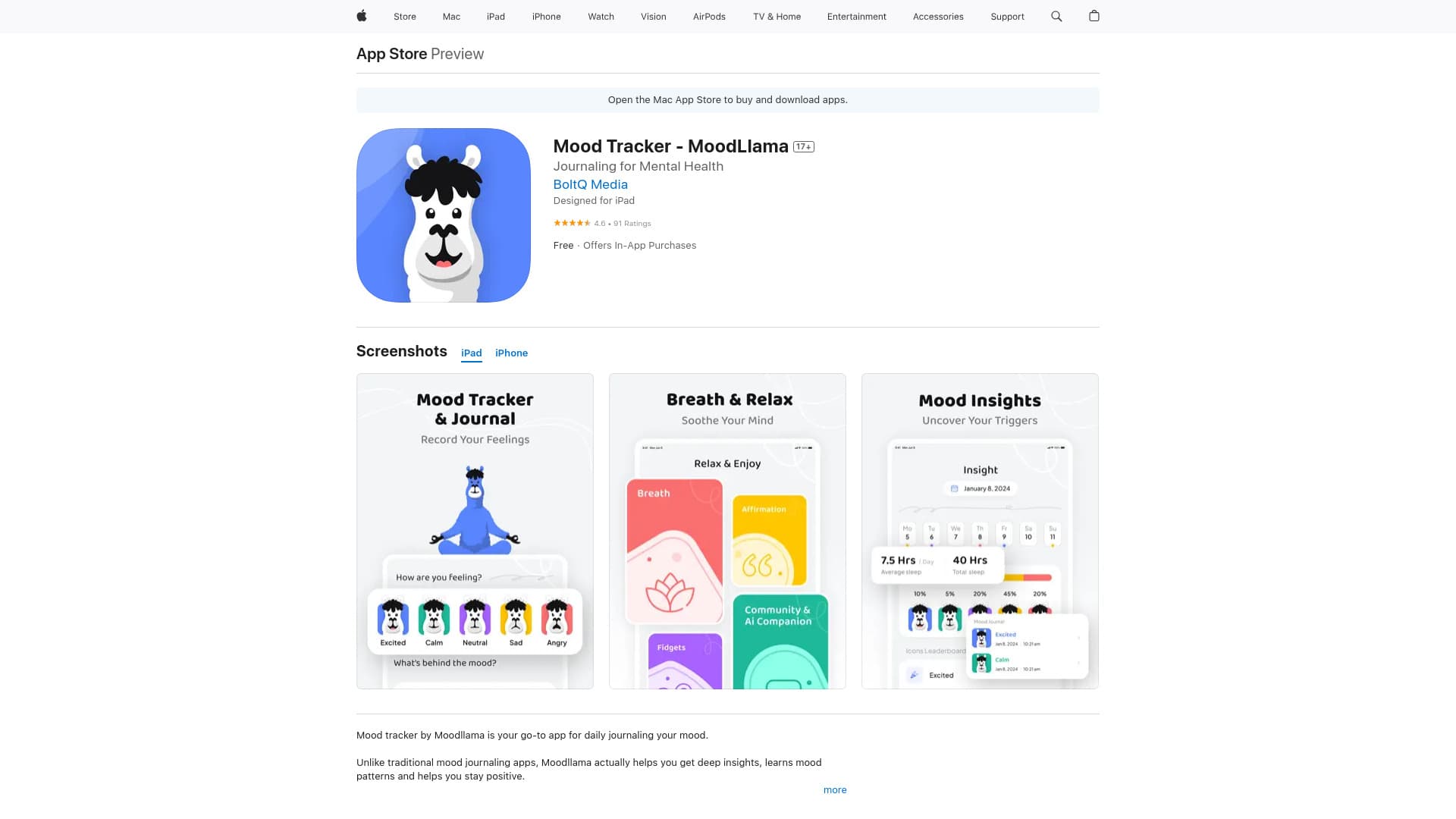 MoodLlama - Mood Tracker & Community thumbnail