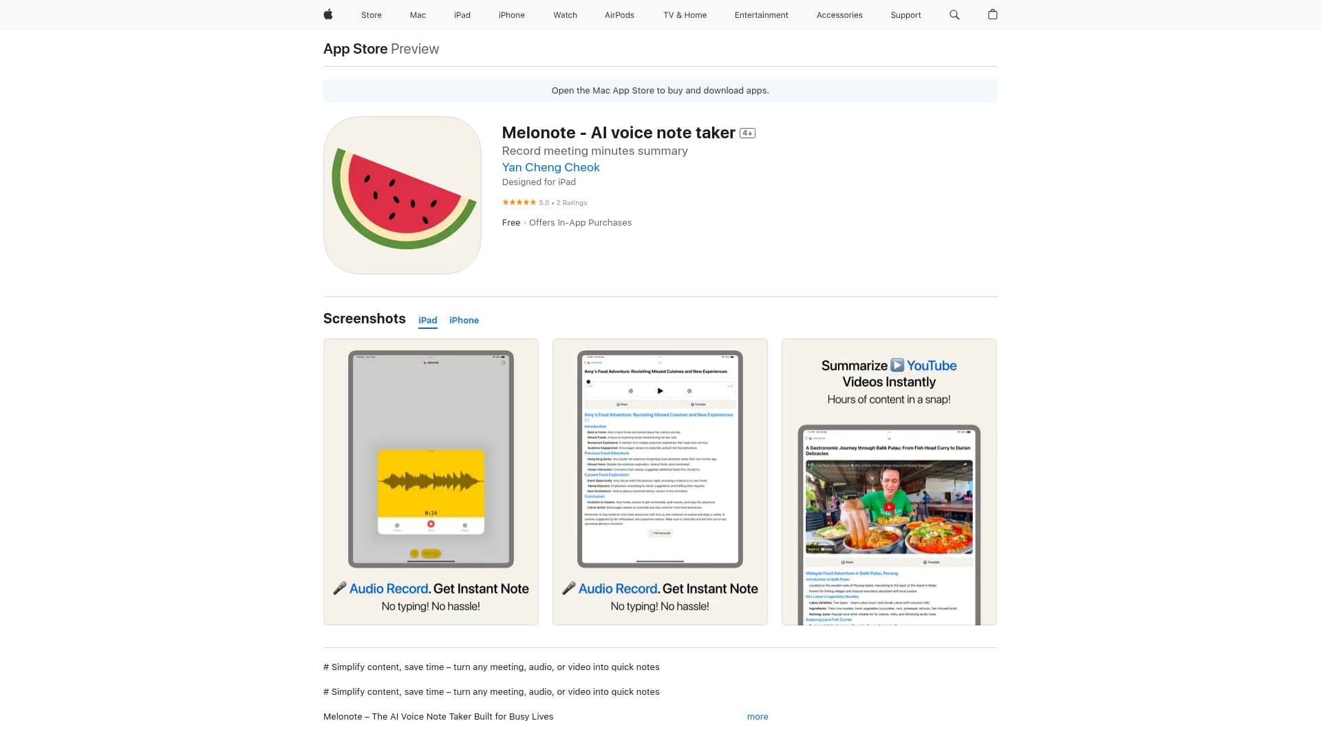 Melonote - AI Voice Note Taker thumbnail