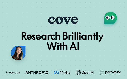Cove: Research Brilliantly With AI thumbnail