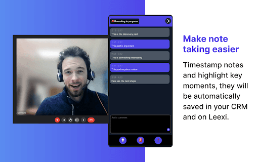 Leexi - Google Meet recording thumbnail