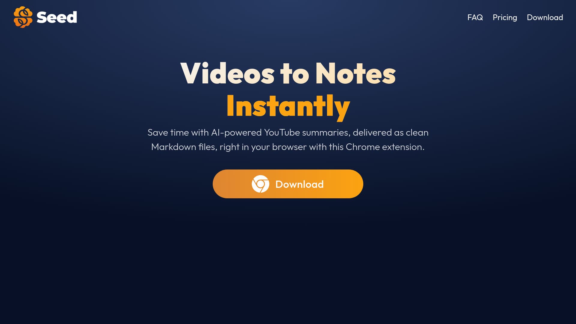 Seed - Youtube to Obsidian thumbnail