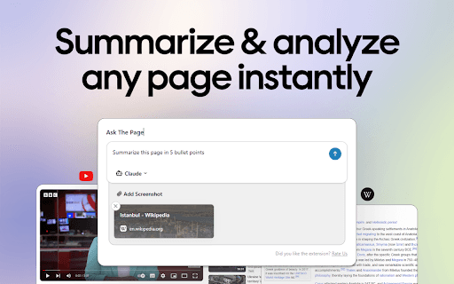 Ask The Page - AI Assistant & Summarize thumbnail