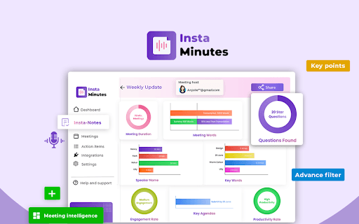 Instaminutes - #1st Meeting Intelligence tool thumbnail