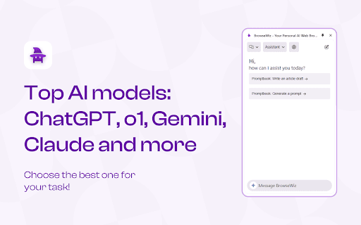 BrowseWiz - Your Personal AI Assistant with ChatGPT, Gemini thumbnail