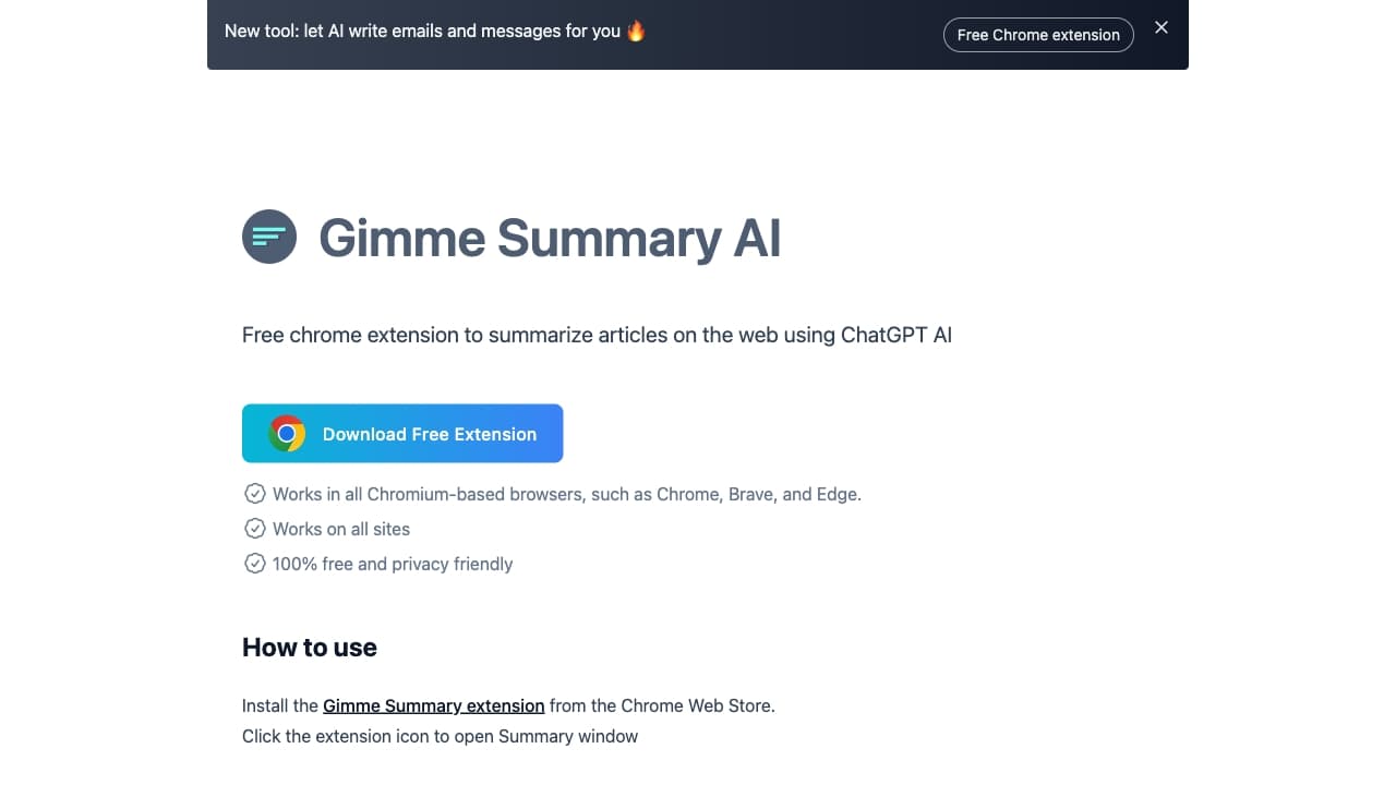 Gimme Summary AI thumbnail