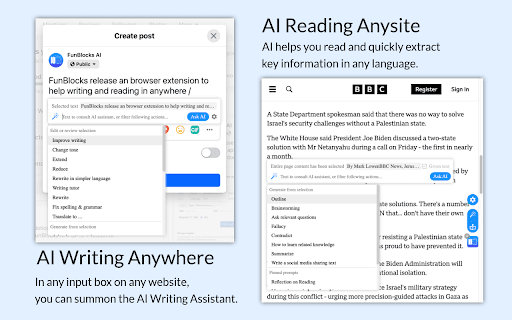 FunBlocks AI - Your Ultimate Writing and Reading Copilot thumbnail