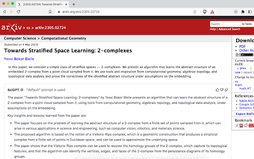 SciGPT: Summarize a scientific paper thumbnail