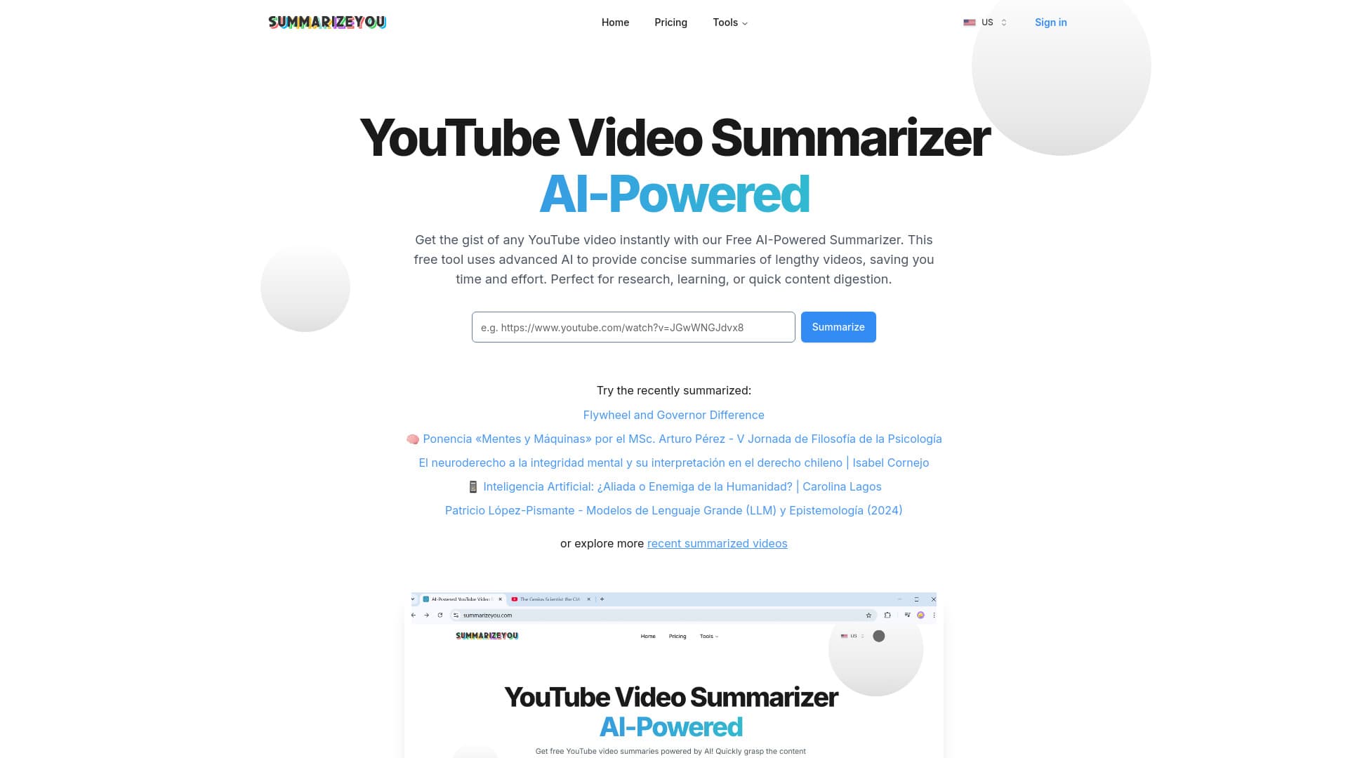 AI-Powered YouTube Video Summarizer thumbnail