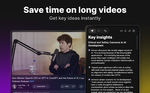 Eightify: AI YouTube Summary with ChatGPT thumbnail