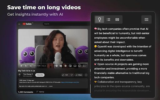 Gistly: YouTube AI Summary with ChatGPT thumbnail