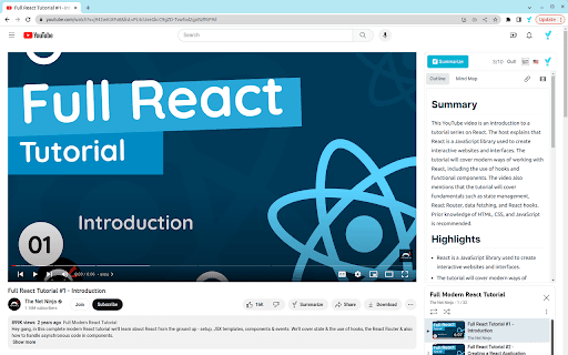 YTSummary: YouTube Summarizer with ChatGPT thumbnail