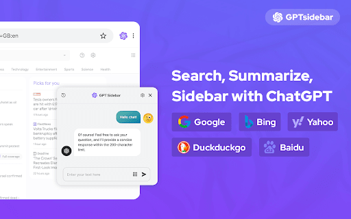 GPT Sidebar - Search with ChatGPT thumbnail