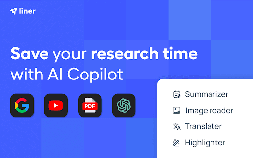 Liner: ChatGPT AI Copilot for Web&YouTube&PDF thumbnail
