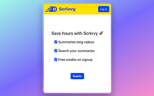 Scrivvy - YouTube Summarizer thumbnail