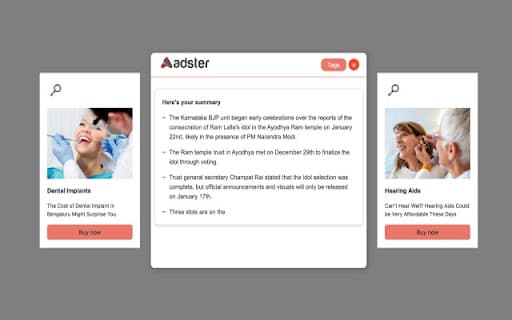 Adster AI Summarizer Extension thumbnail