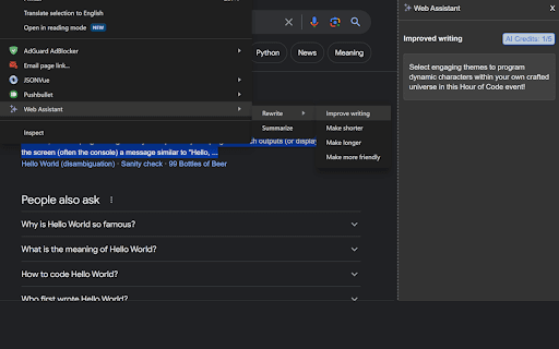 Web Assistant - ChatGPT everywhere thumbnail