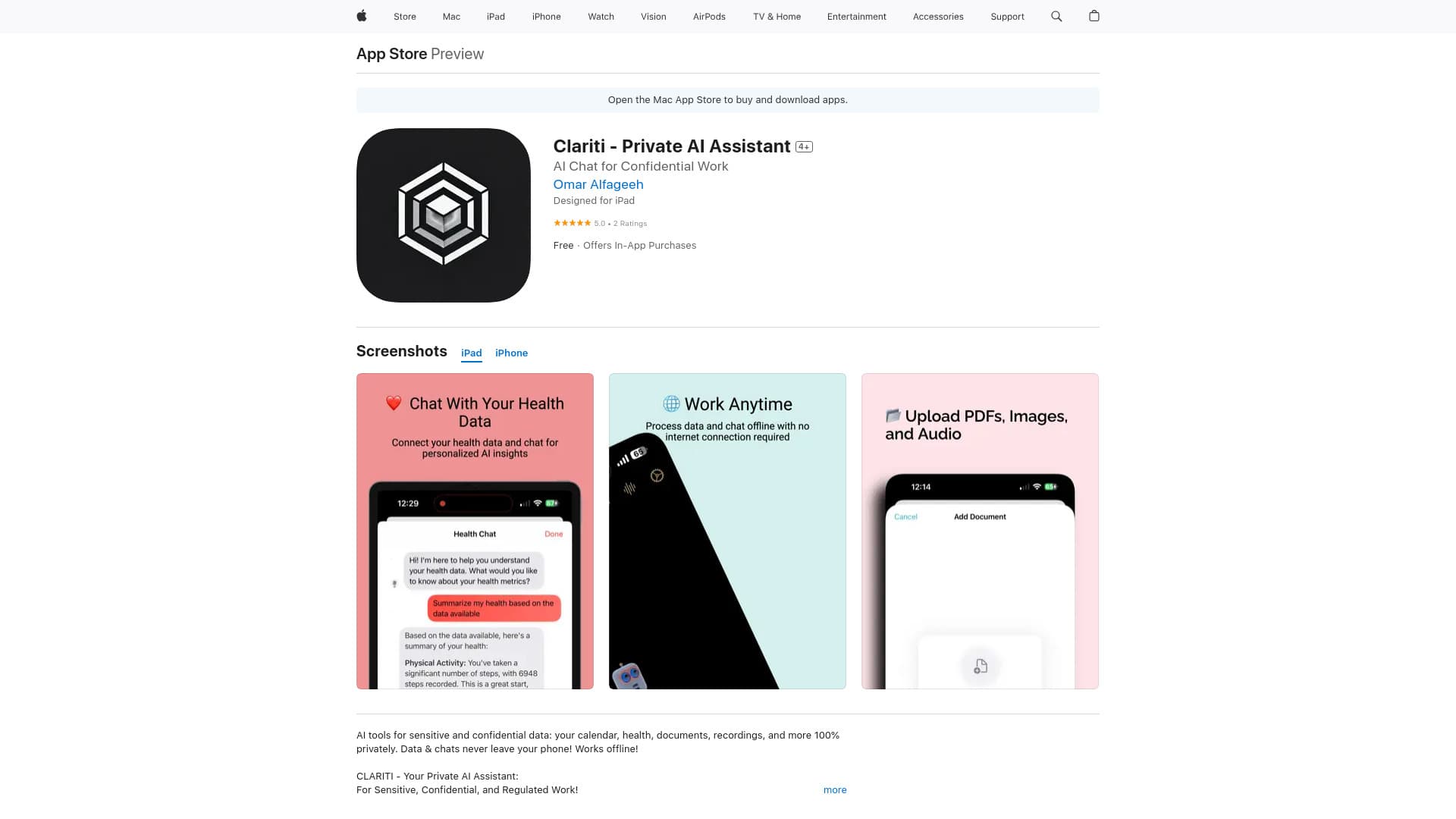 Clariti: AI Privately thumbnail