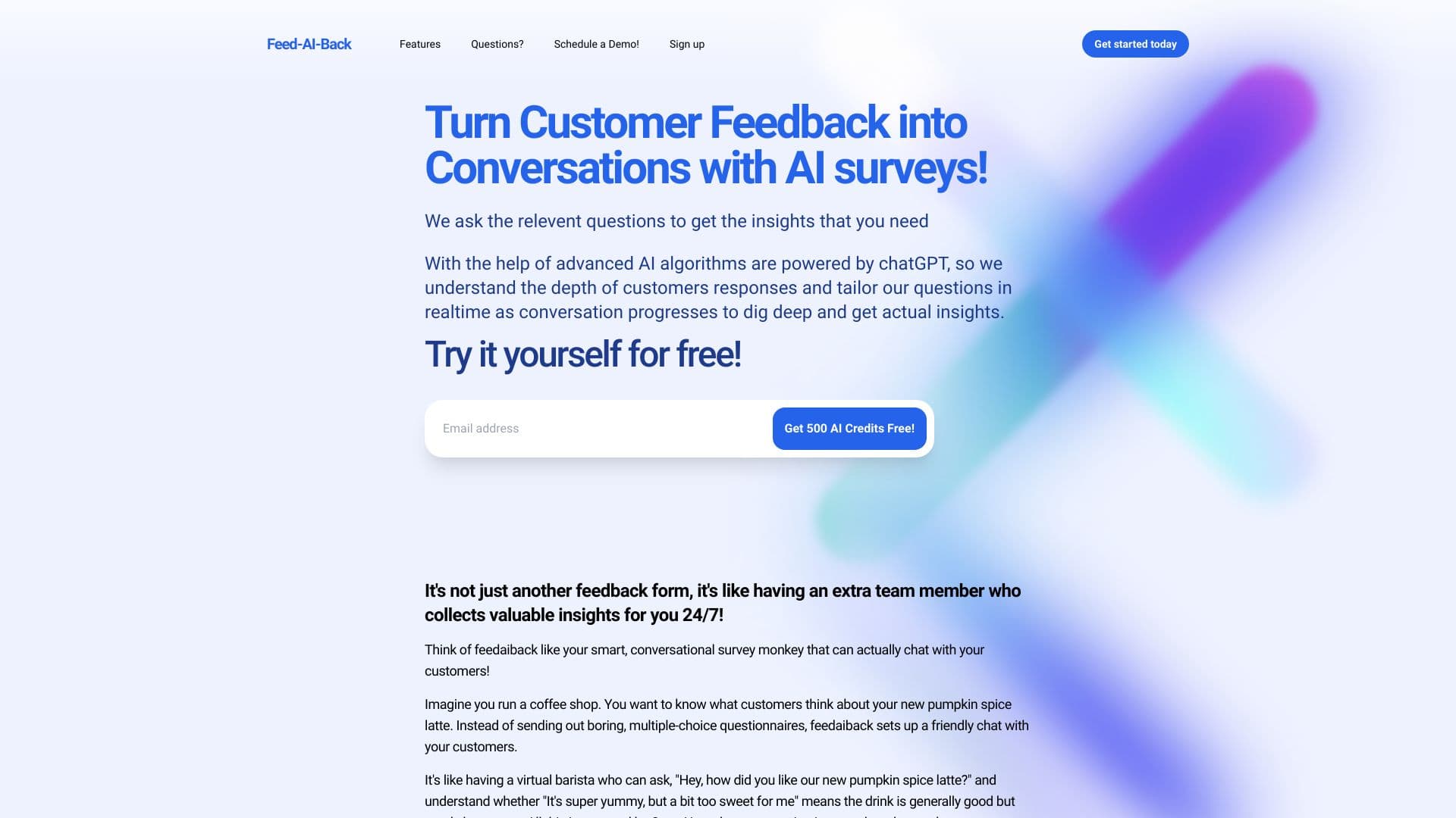 Feed-ai-back:AI driven customer feedback thumbnail