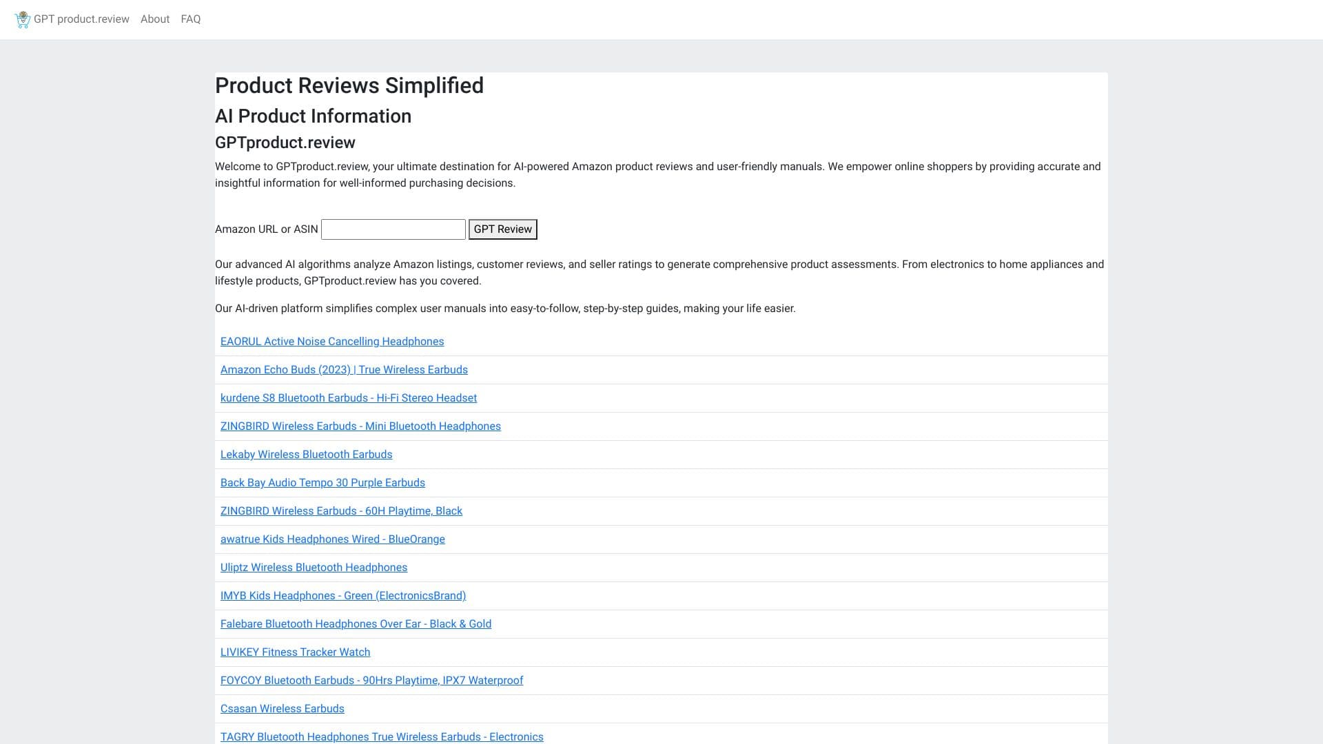 AI Amazon Product Reviews / Manuals thumbnail
