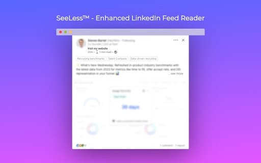 SeeLess™ - Enhanced LinkedIn Feed Reader thumbnail