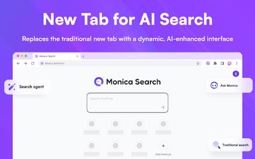 Monica Search - New Tab for AI Search thumbnail