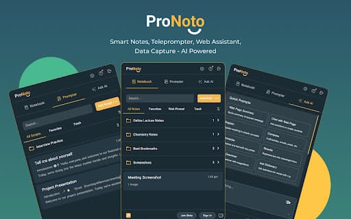 ProNoto - Floating Note, Teleprompter, Ask AI thumbnail