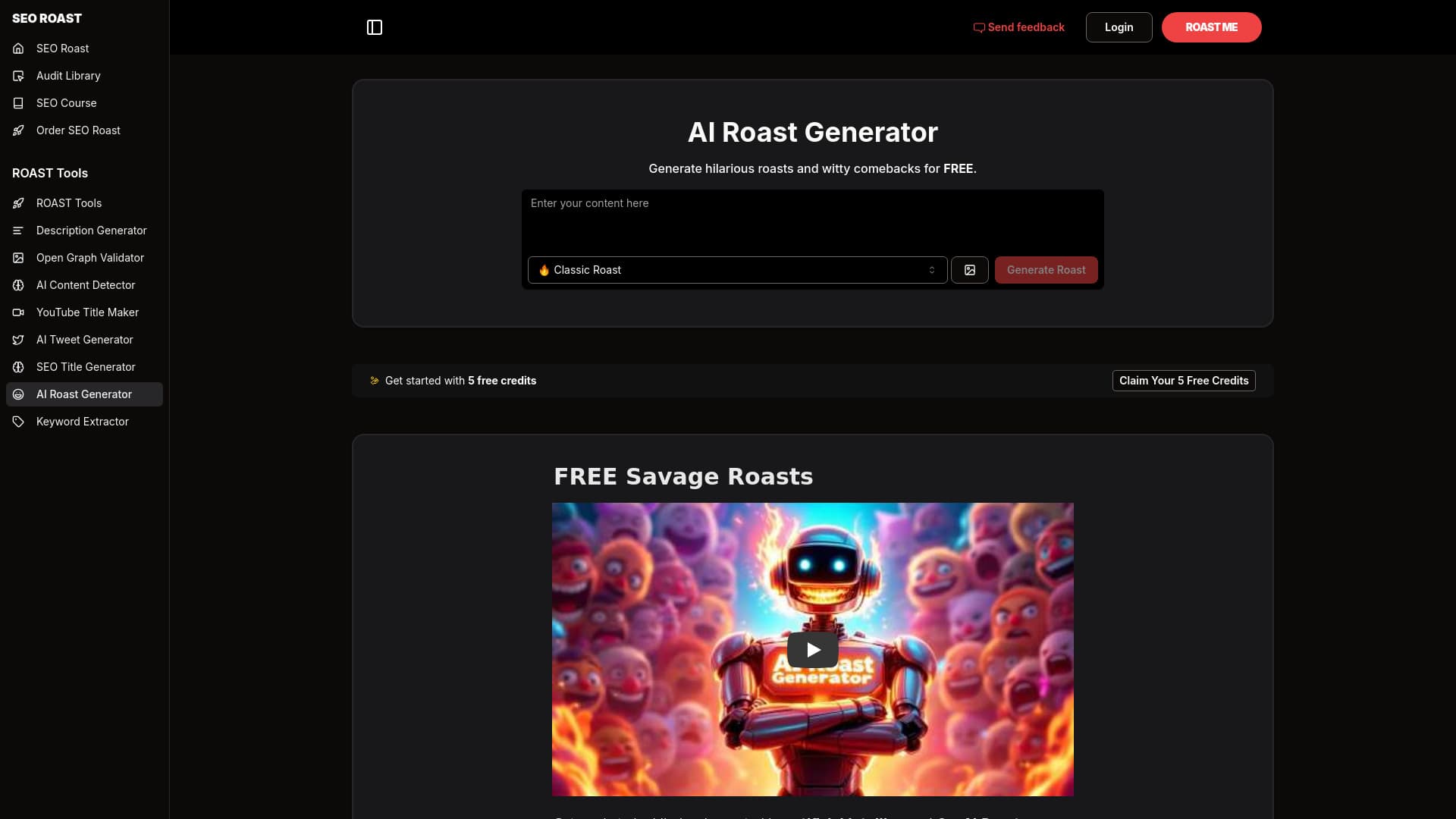 AI Roast Generator thumbnail