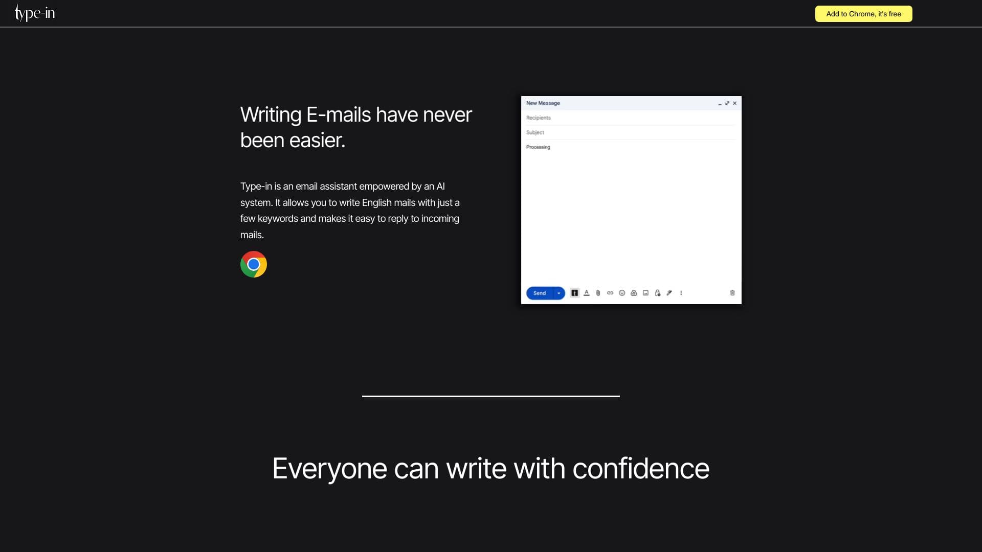 Type-in write emails in Seconds!! thumbnail